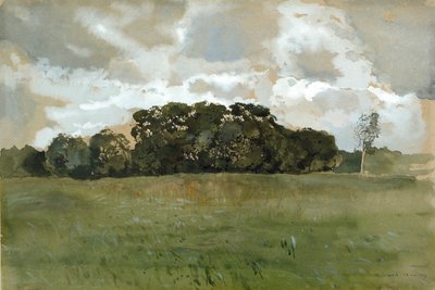 Landschaft mit grauen Wolken von Konstantin Somov