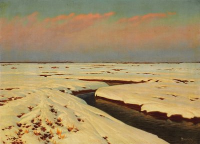 Winterlandschaft von Konstantin Yakovlevich Kryzhitsky