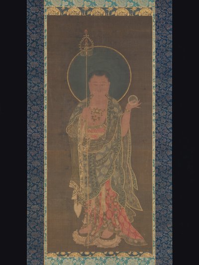 Hängerolle von Kshitigarbha von Korean School