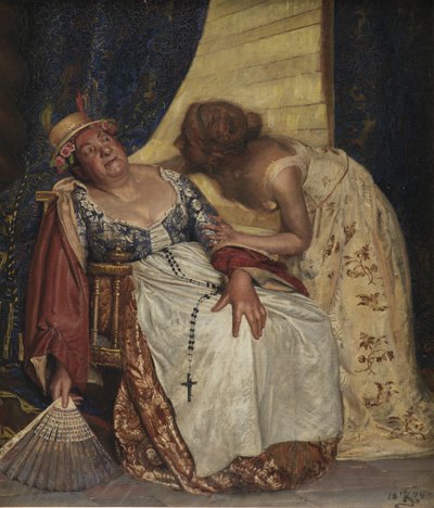 Julie und die Amme von Kristian Zahrtmann
