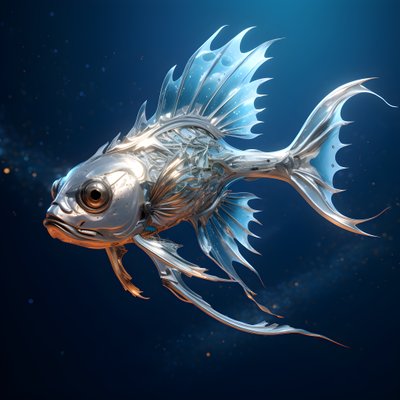 ein fliegender Fisch 3 von Kurt Heppke