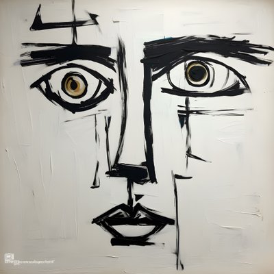 Gesicht mit 3 Augen 4 von Kurt Heppke