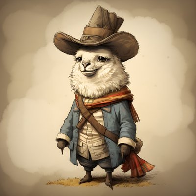 Lama, 18. Jahrhundert Amerika von Kurt Heppke