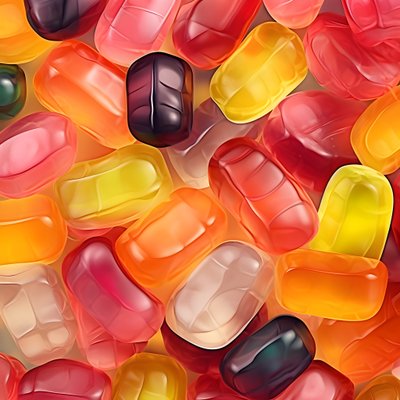 Muster von Geleebonbons 4 von Kurt Heppke