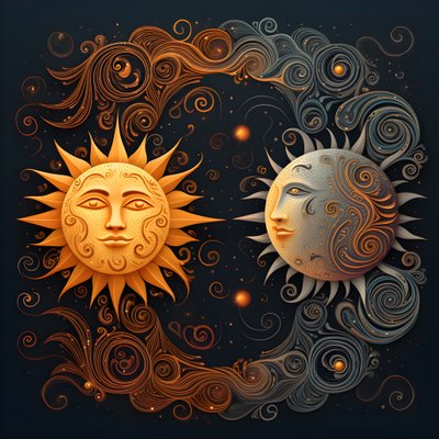 Sonne und Mond 1 von Kurt Heppke