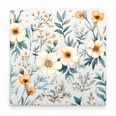Aquarell Boho Blumenwiesen 1 von Kurt Heppke