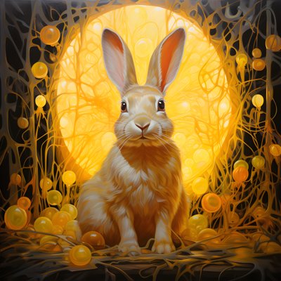 Ein gelber Hase von Kurt Heppke