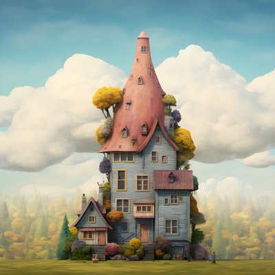 ein großes und ein kleines Haus von Kurt Heppke