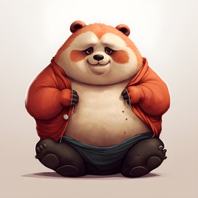 Roter Panda dickes Menschenkind 2 von Kurt Heppke