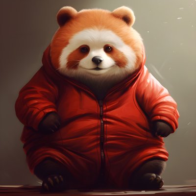 Roter Panda dickes Menschenkind 3 von Kurt Heppke