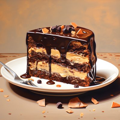 Schokolade Karamell Rhabarber Kuchen von Kurt Heppke