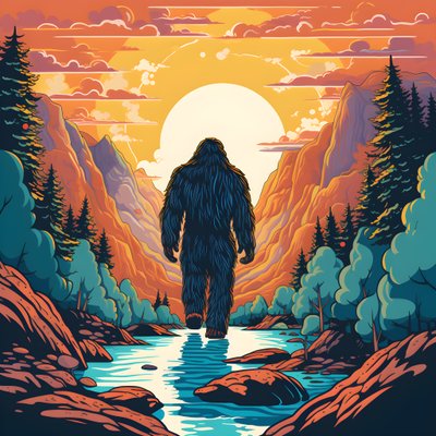 Skurrile Big Foot 1 von Kurt Heppke