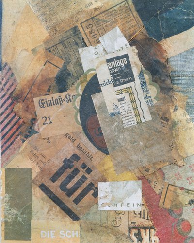 Merz 94 Grunfleck, 1920 von Kurt Schwitters