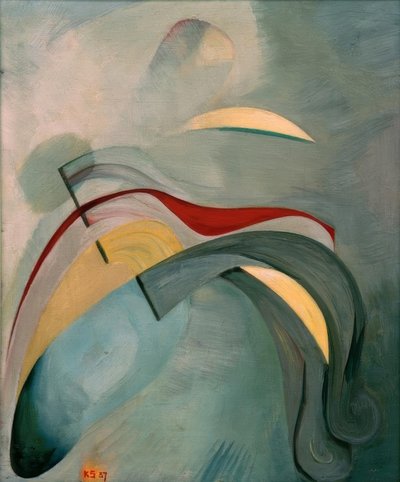 Rote Linie von Kurt Schwitters