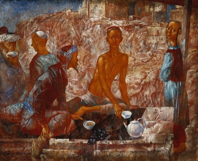 Samarkand-Szene von Kuzma Sergeevich Petrov Vodkin