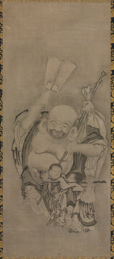 Hotei mit daoistischen Unsterblichen: Hotei von Kyūseki Tomonobu