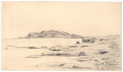Monte Pellegrino von der Küste bei Palermo aus gesehen von Laurits Andersen Ring