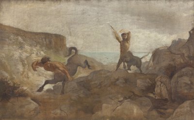 Zentauren jagen Wildschweine von L.A. Schou