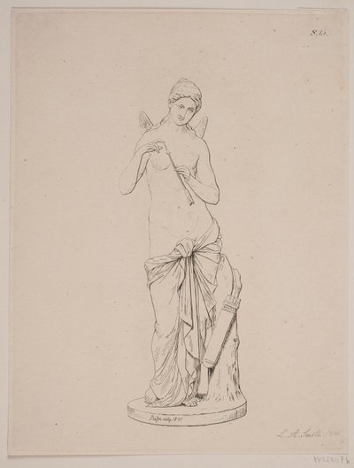 Psyche prüft Amors Pfeil von L.A. Smith