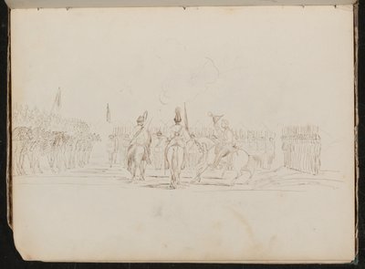Studie von drei hochrangigen Soldaten von Lady Butler
