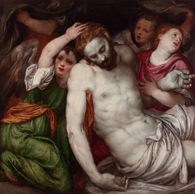 Pietà mit Engeln von Lambert Sustris