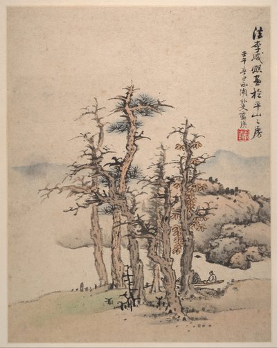 Landschaften nach Song- und Yuan-Meistern, 1642 von Lan Ying