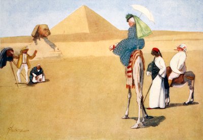 Posieren an den Pyramiden, 1908 von Lance Thackeray