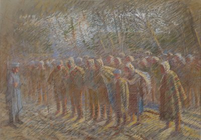 Die Kriegsgefangenen, 1914 von Laszlo Mednyanszky