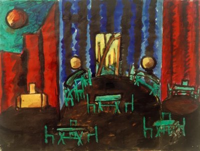 Saal mit zwei Nischen von Laszlo Moholy Nagy