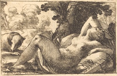 Liegende Diana von Laurent de la Hyre