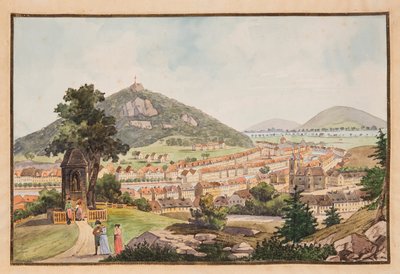 Ansicht von Karlsbad Karlovy Vary, ca. 1800 von Laurenz Janscha