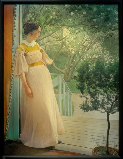 An der Verandatüre von Laurits Andersen Ring