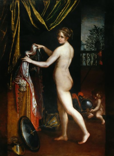 Minerva beim Ankleiden, 1613 von Lavinia Fontana