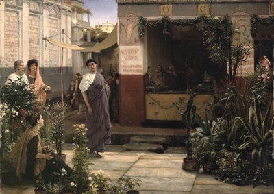Ein römischer Blumenmarkt von Lawrence Alma Tadema