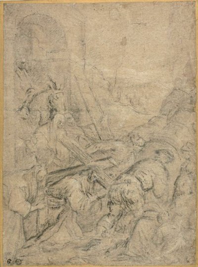Der Weg nach Golgatha von Leandro Bassano