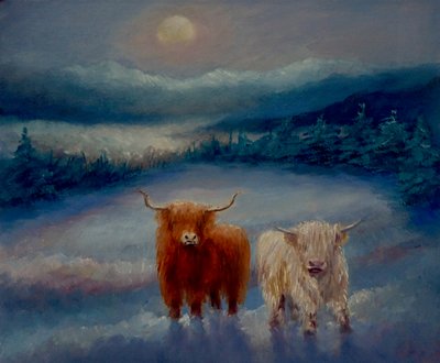 Zwei Highlander, 2022 von Lee Campbell
