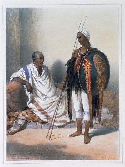 Abessinischer Priester und Krieger, 1848 von Lemoine