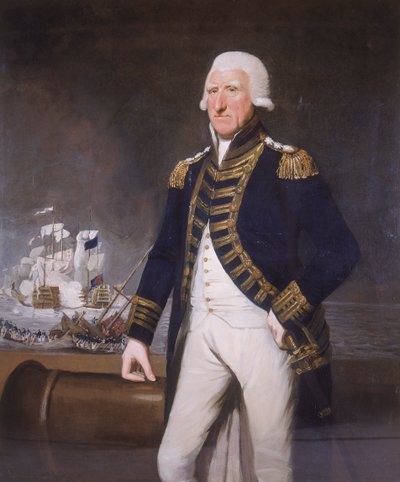 Samuel, Erster Viscount Hood, ca. 1794 von Lemuel Francis Abbot