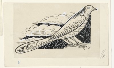 Taube von Leo Gestel (signed by artist)