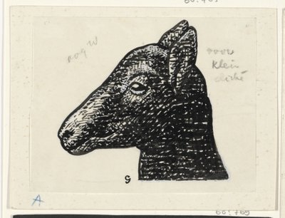 Kopf eines Lamms von Leo Gestel (signed by artist)