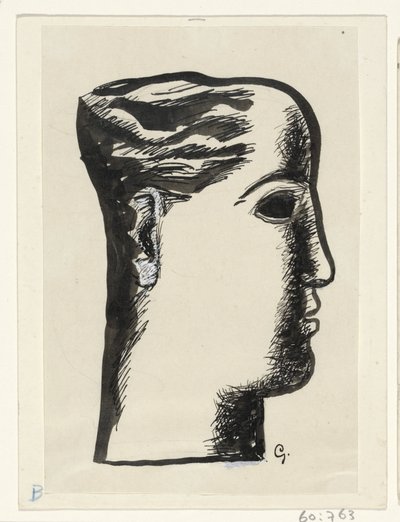 Frauenkopf von Leo Gestel (signed by artist)