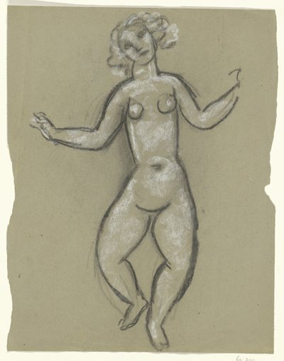 Tanzender weiblicher Akt von Leo Gestel
