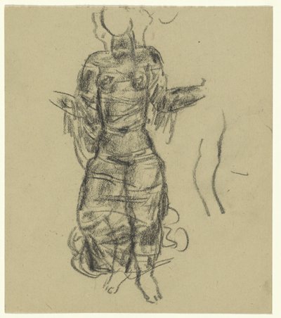 Tanzende Frau in durchsichtigen Draperien von Leo Gestel