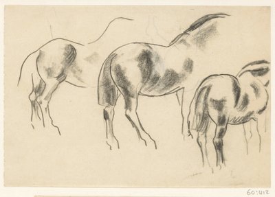 Drei Pferde von Leo Gestel