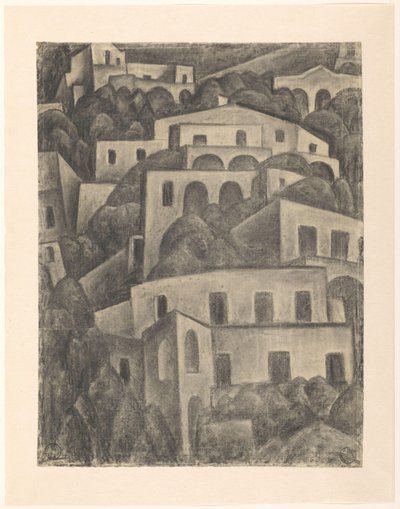 Ansicht von Positano von Leo Gestel