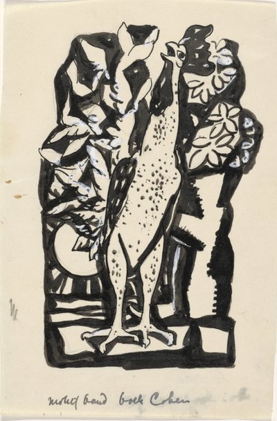 Krähernder Hahn von Leo Gestel