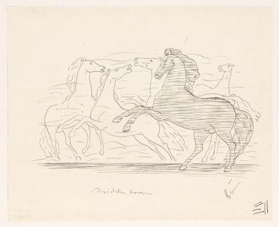 Pferdeherde von Leo Gestel