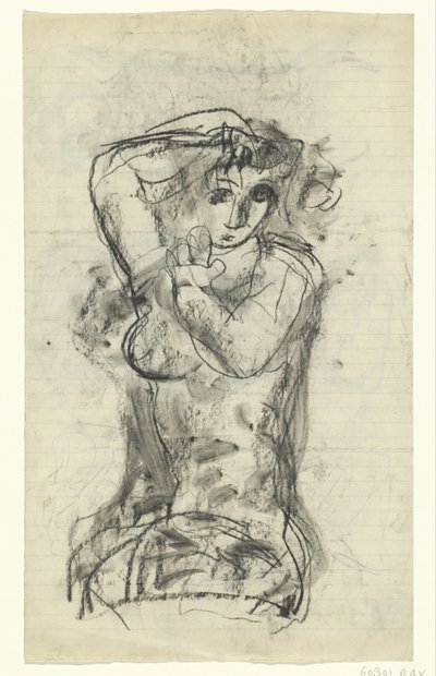 Nackte sitzende Frau von Leo Gestel