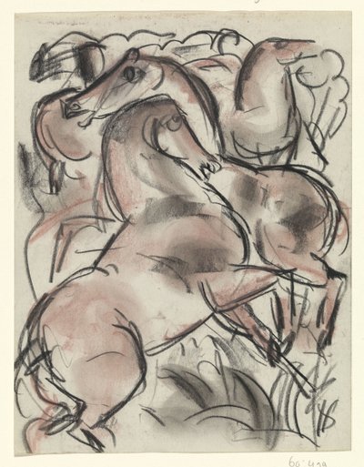 Pferde in der Natur von Leo Gestel