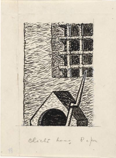 Fenster mit Gitter von Leo Gestel